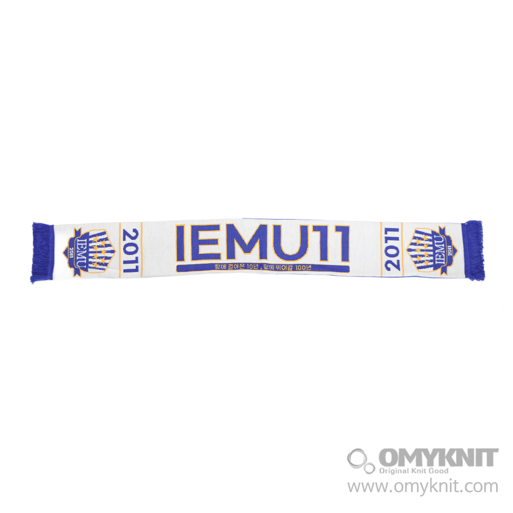 축구 클럽 10주년 행사 니트 머플러