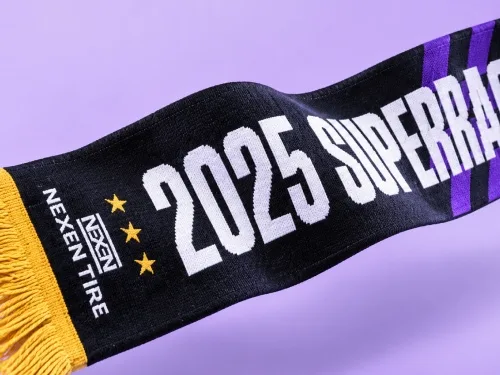 2025년도 슈퍼레이스 챔피온 행사 니트머플러